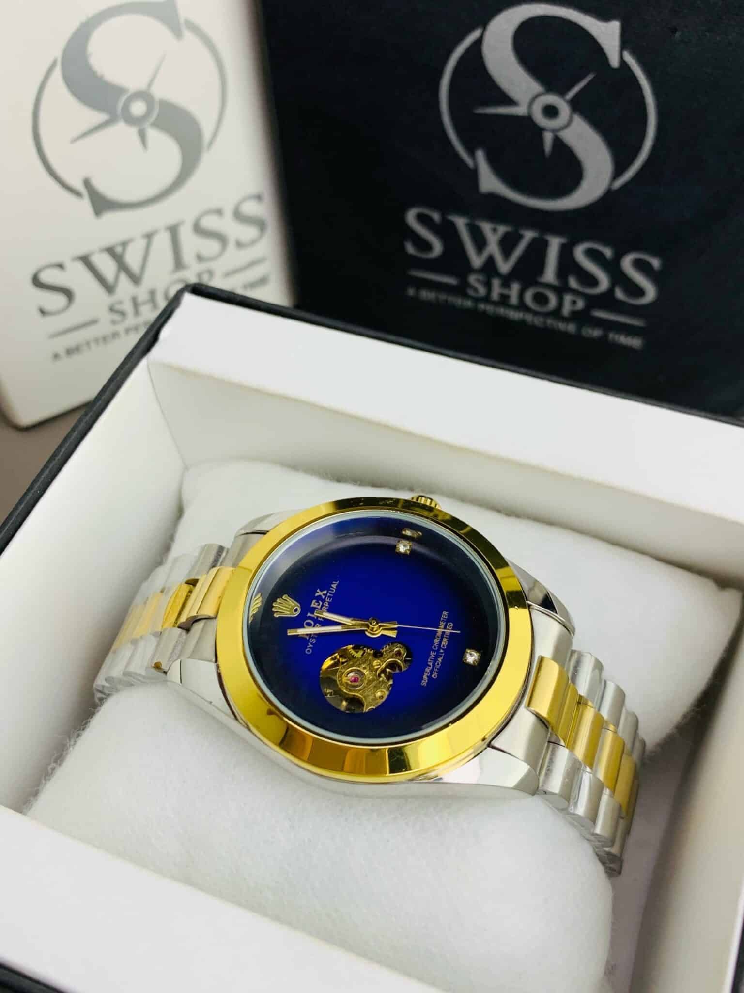 Blue Dial ( Automatic Watch ) – Swiss Shop